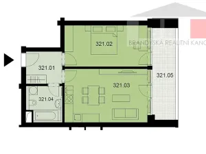 Pronájem bytu 2+kk, Brandýs nad Labem-Stará Boleslav, Josefa Truhláře, 52 m2