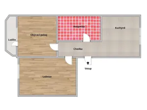 Prodej bytu 2+1, Hodonín, 60 m2