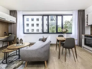 Pronájem bytu 1+kk, Praha - Karlín, Pobřežní, 27 m2