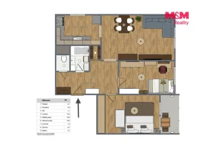 Prodej bytu 3+1, Příbram - Příbram V-Zdaboř, Šachetní, 64 m2