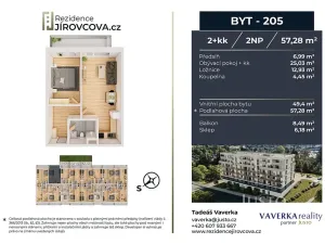 Prodej bytu 2+kk, České Budějovice, Jírovcova, 57 m2