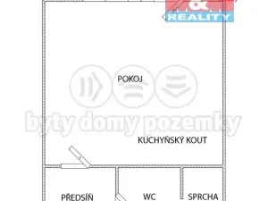 Pronájem bytu 1+kk, Most, Radniční, 34 m2