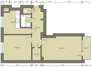 Prodej bytu 2+1, Brno, Došlíkova, 52 m2