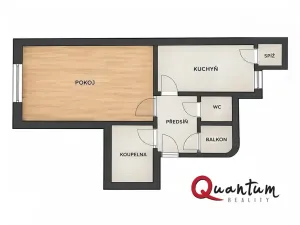 Pronájem bytu 1+1, Praha - Hradčany, Tychonova, 46 m2
