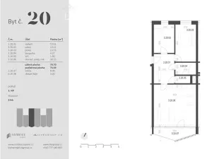Prodej bytu 3+kk, Zbýšov, čtvrť Padělky, 74 m2