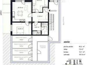Prodej bytu 3+kk, Šlapanice, 96 m2