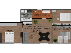 Prodej bytu 4+kk, Písek, Pražská, 71 m2