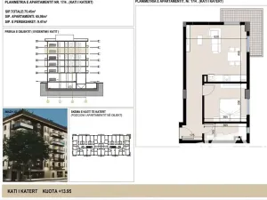 Prodej bytu 2+kk, Kavaja, Albánie, 75 m2