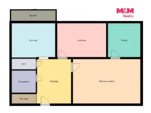 Prodej bytu 3+1, Ostrava - Poruba, Francouzská, 65 m2
