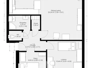 Pronájem bytu 3+kk, Jihlava, U Cvičiště, 68 m2