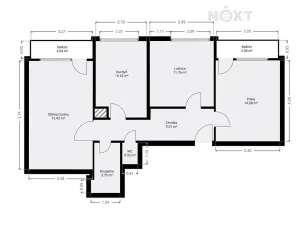 Prodej bytu 3+1, Nové Město, 70 m2
