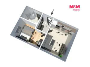 Prodej bytu 2+kk, Kovanice, 30 m2