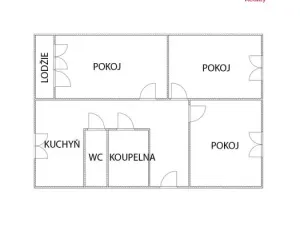 Prodej bytu 3+1, Chomutov, Bezručova, 80 m2