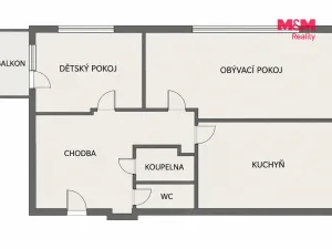 Prodej bytu 2+1, Plzeň - Skvrňany, Terezie Brzkové, 60 m2
