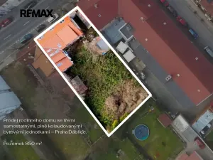 Prodej pozemku pro bydlení, Praha - Ďáblice, Ďáblická, 849 m2
