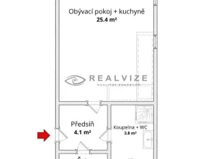 Prodej bytu 1+kk, České Budějovice, Riegrova, 35 m2