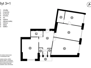 Prodej bytu 3+1, Praha - Hradčany, Tychonova, 97 m2