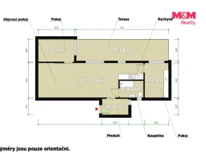 Pronájem bytu 3+kk, Kyšice, 64 m2