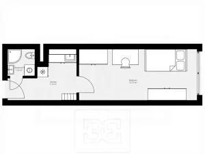 Pronájem bytu 1+1, Praha - Horní Měcholupy, Milánská, 20 m2