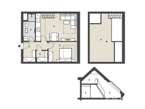 Prodej bytu 2+kk, Praha - Radotín, náměstí Osvoboditelů, 50 m2