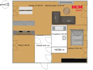 Prodej bytu 3+kk, Vítězná - Huntířov, 113 m2