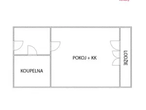 Pronájem bytu 1+kk, Klášterec nad Ohří, Budovatelská, 25 m2