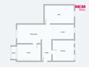 Prodej bytu 3+1, Ostrov, Luční, 89 m2