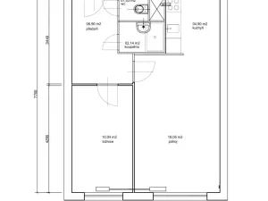 Prodej bytu 2+kk, Praha - Řepy, Jiránkova, 43 m2