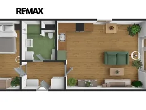 Pronájem bytu 2+kk, Plzeň, Vysoká, 51 m2