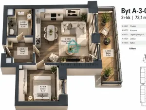 Prodej bytu 2+kk, Hluboká nad Vltavou, Masarykova, 62 m2