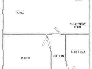 Pronájem bytu 2+kk, Neratovice, Jedová, 43 m2