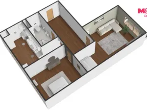 Pronájem bytu 2+1, Jihlava, U Pivovaru, 54 m2