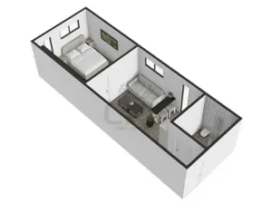 Pronájem bytu 2+kk, Brno, Sovinec, 42 m2