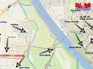 Prodej pozemku pro bydlení, Hořín - Brozánky, 1026 m2