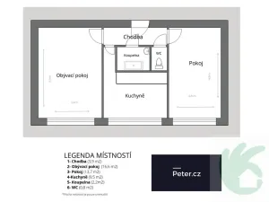Pronájem bytu 2+1, Mělník, Studentská, 54 m2