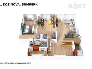 Pronájem bytu 3+1, Šumperk, Kozinova, 77 m2