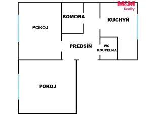 Prodej bytu 2+1, Nový Jičín, Vančurova, 52 m2