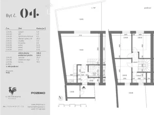 Prodej bytu 4+kk, Ivančice, 113 m2