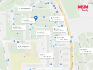 Pronájem bytu 2+1, Praha - Kamýk, Machuldova, 55 m2