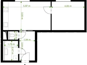 Prodej bytu 2+kk, Rychnov nad Kněžnou, Javornická, 50 m2