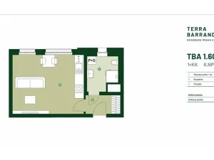 Prodej bytu 1+kk, Praha - Hlubočepy, Silurská, 35 m2