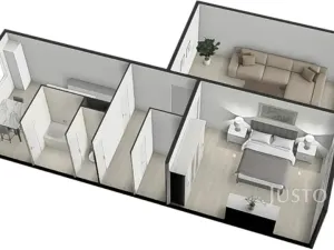 Prodej bytu 2+1, Písek, Harantova, 63 m2