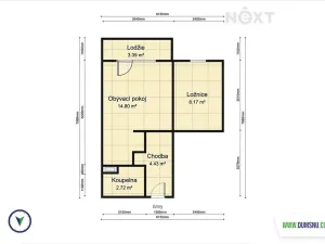 Pronájem bytu 2+kk, Šumperk, Revoluční, 37 m2