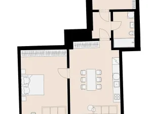 Pronájem bytu 2+kk, Praha - Žižkov, Jeronýmova, 69 m2