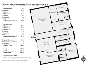 Prodej činžovního domu, České Budějovice, Chelčického, 489 m2