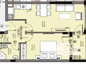 Prodej bytu 2+kk, Burgas, Bulharsko, 59 m2