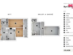 Prodej bytu 4+1, Černovice, U Mateřské školy, 82 m2