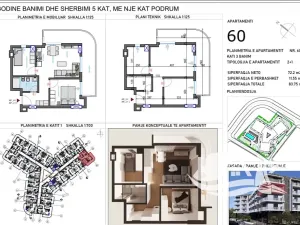 Prodej bytu 3+kk, Qerret, Albánie, 72 m2