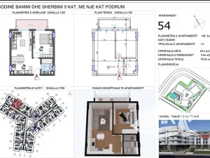 Prodej bytu 2+kk, Qerret, Albánie, 60 m2