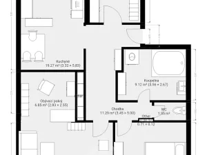 Prodej bytu 3+1, Brtnice, Zemědělská, 103 m2